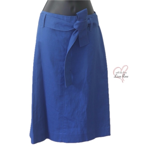Tie-waist Cotton-Linen Skirt (J. Crew) - Picture 1 of 4